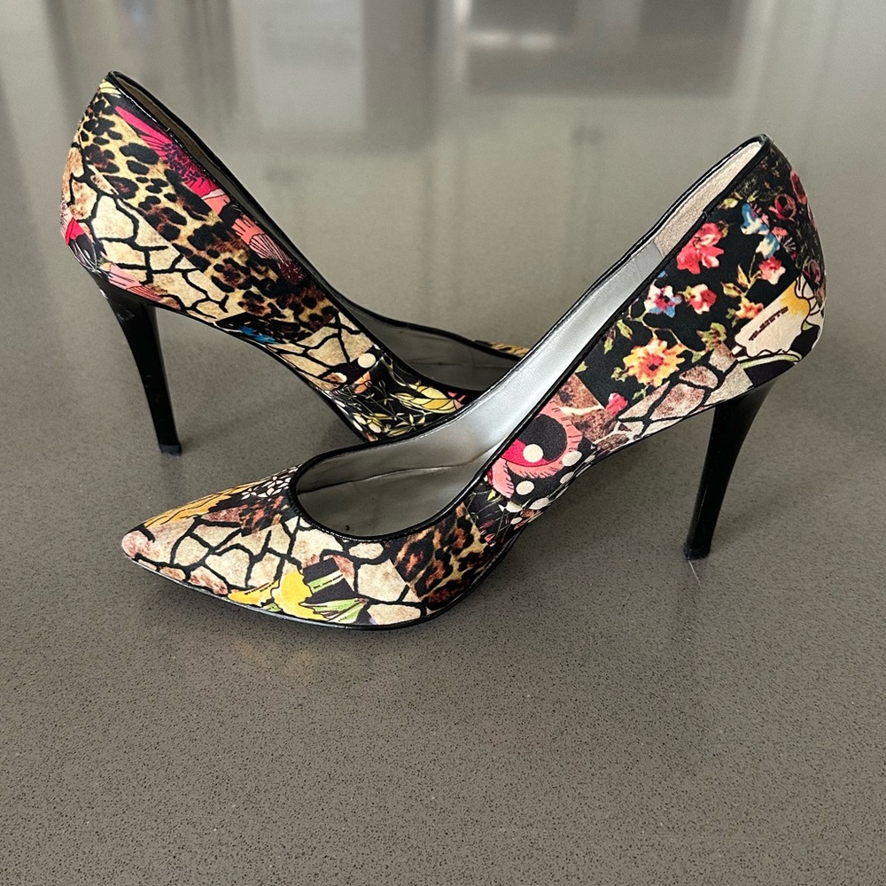 Guess Floral Animal Polka Dot Heels